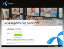 Tablet Screenshot of portal.telenor.rs